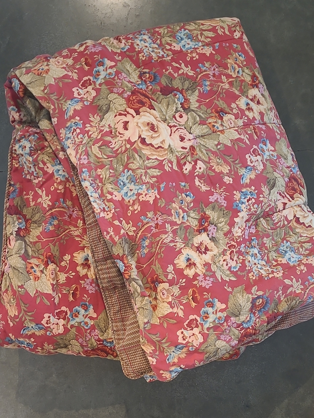 VINTAGE RALPH LAUREN CHAPS  SUMMERTON REVERSIBLE COMFORTER